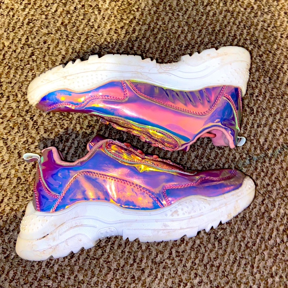 Chrome sneakers!